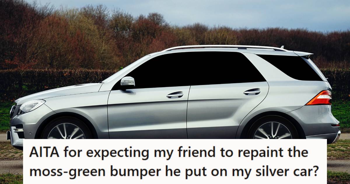 Silver SUV parked on an empty street