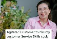 Arts And Craft Store Cashier Told A Customer The Register Couldn’t Pull Up A Coupon For Her, So The Customer Grabbed The Receipt And Said The Cashier Had Poor Customer Service