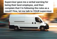 Delivery Driver Used To Be The Most Efficient And Reliable Employee, But Then His Supervisor Told Him To Stop Speeding
