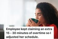 Night Shift Employee Claims Overtime For Time Spent Drinking Coffee, So The Boss Changes The Employee’s Break Time From 30 Minutes To An Hour