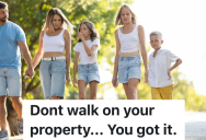 Woman Hates It When Her Neighbors Stand On Her Grass, So The Neighbors Decide To Have A Sidewalk Put In To Solve The Problem