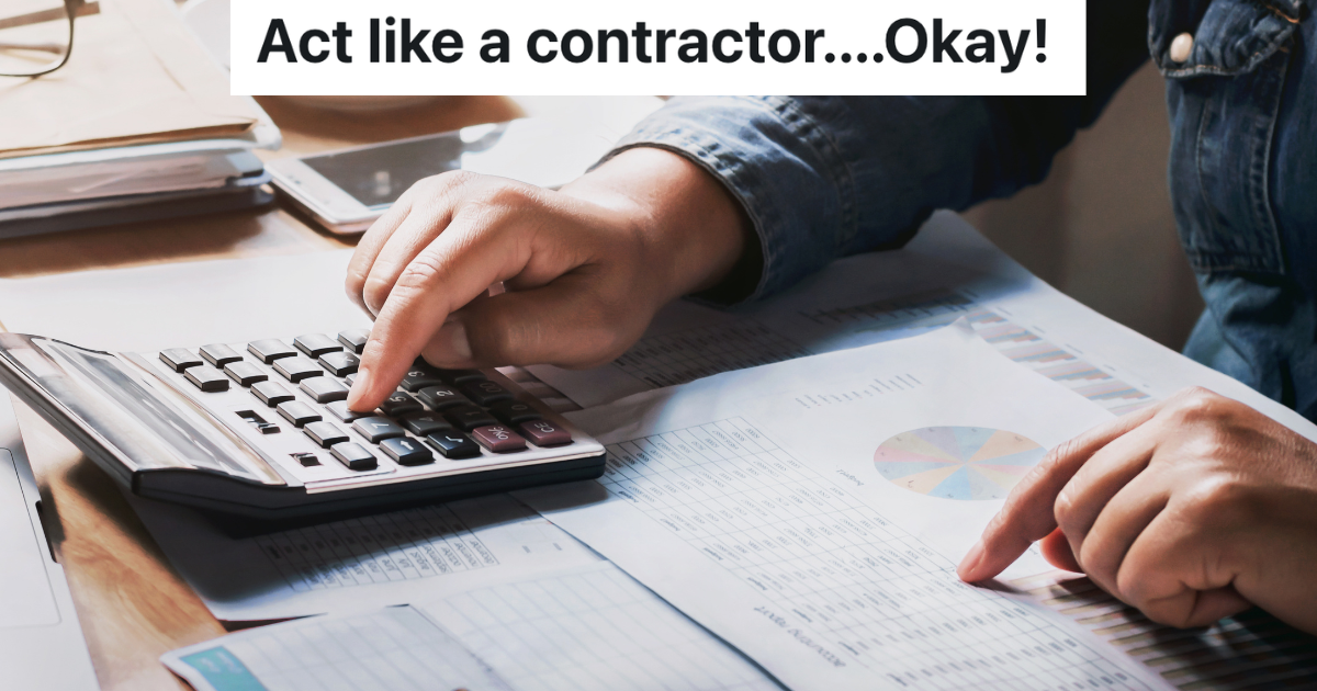 New Construction Company Owners Only Care About Staying Within The Budget, So The Department Head Passes On A Bunch Of Jobs Since He Knows Hed Go Over closeup of a man using a calculator while pointing at a spreadsheet