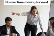 Employee Is Told Not To Work Overtime, So He Walks Out The Door After Exactly 8 Hours Even When He’s In The Middle Of An Important Task