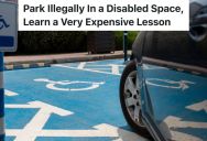 Disabled Person Is Annoyed That A Non-Disabled Person Is Parked In A Way That They’re Taking Up Two Handicapped Parking Spots, So They Tell The Store Manager Who Calls The Police