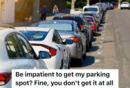 Man Is Impatient While Waiting For A Driver To Pull Out Of A Parking Spot, So The Driver Makes Sure The Man Doesn’t Get The Parking Spot