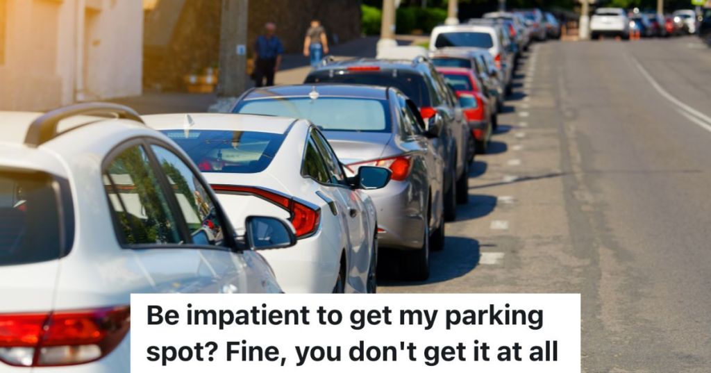 cars parking along the side of the road