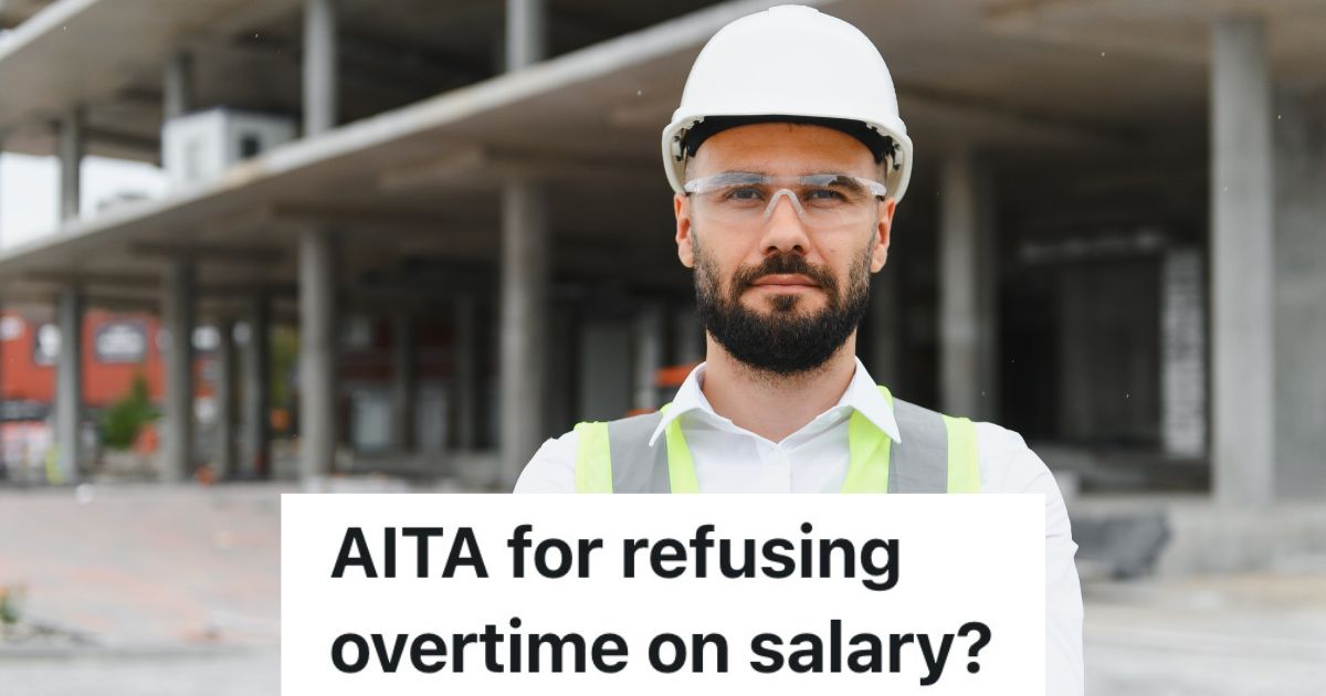 Employee Is Paid A Salary, But He Is Unwilling To Work Overtime Unless Hes Switched To Hourly Pay man in a hardhat at a construction site