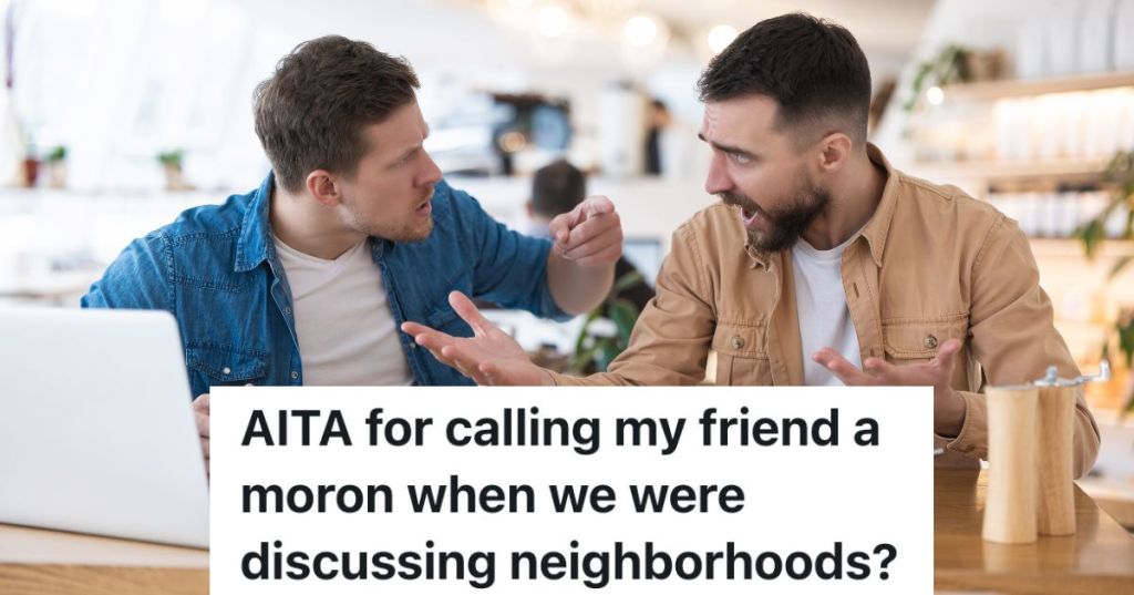 two men arguing