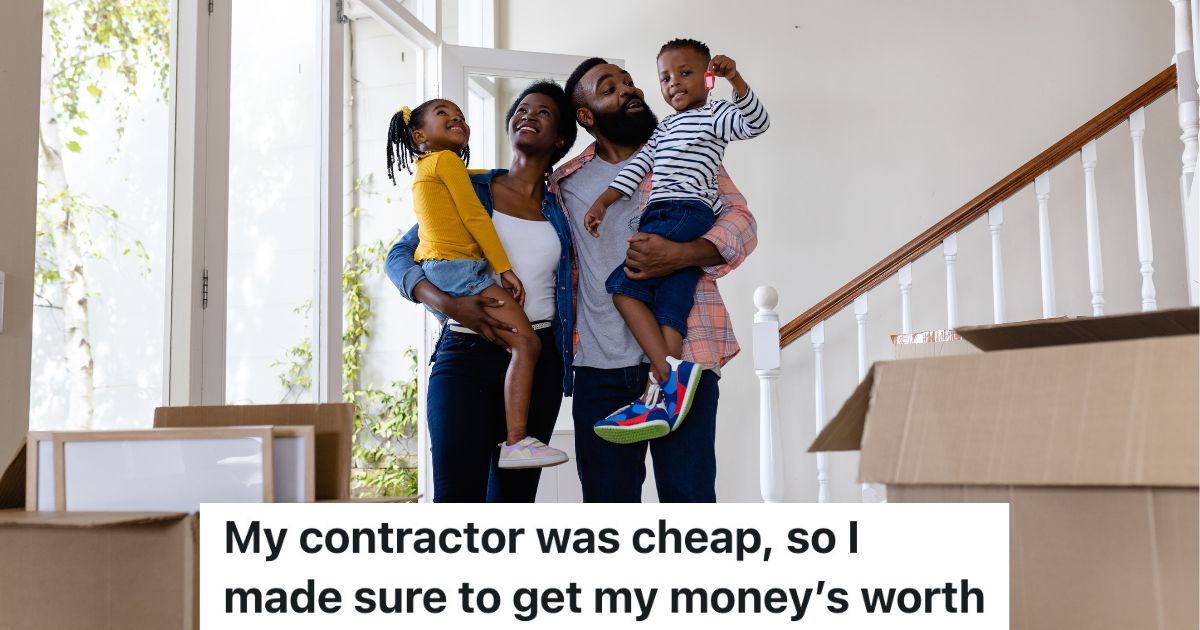 happy family moving into new home