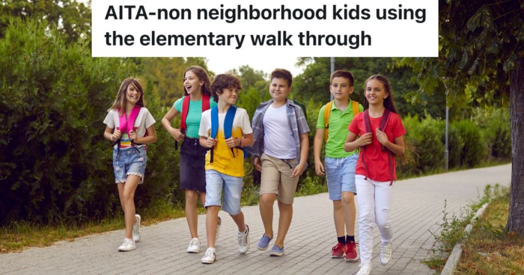 kids walking to school