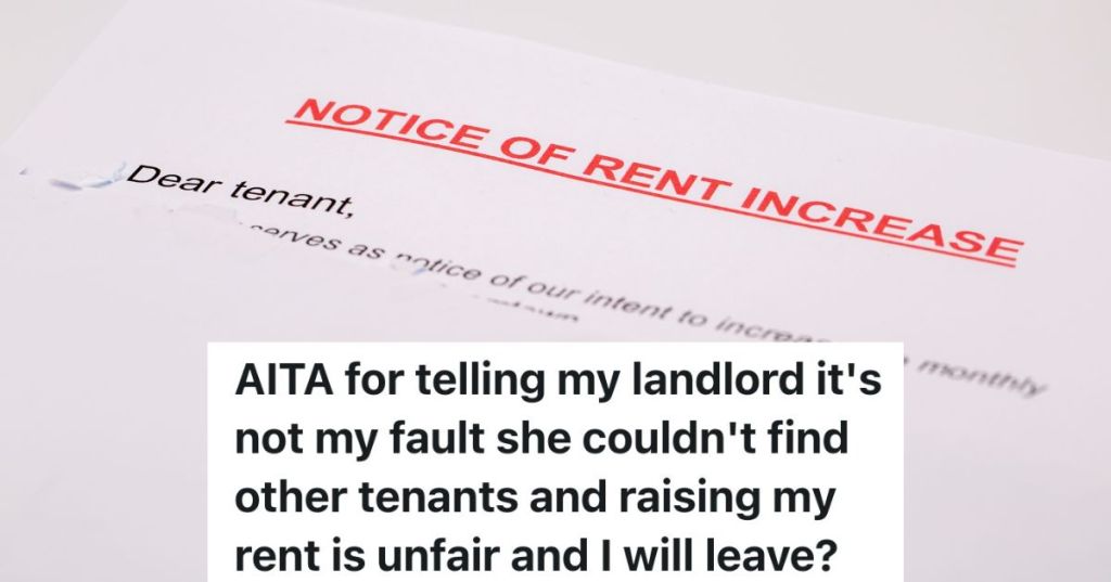 paper with red words stating "notice of rent increase"