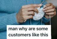 Receptionist Got Permission From Manager To Crochet On Slow Days, But A Customer Complained That It Was Unprofessional