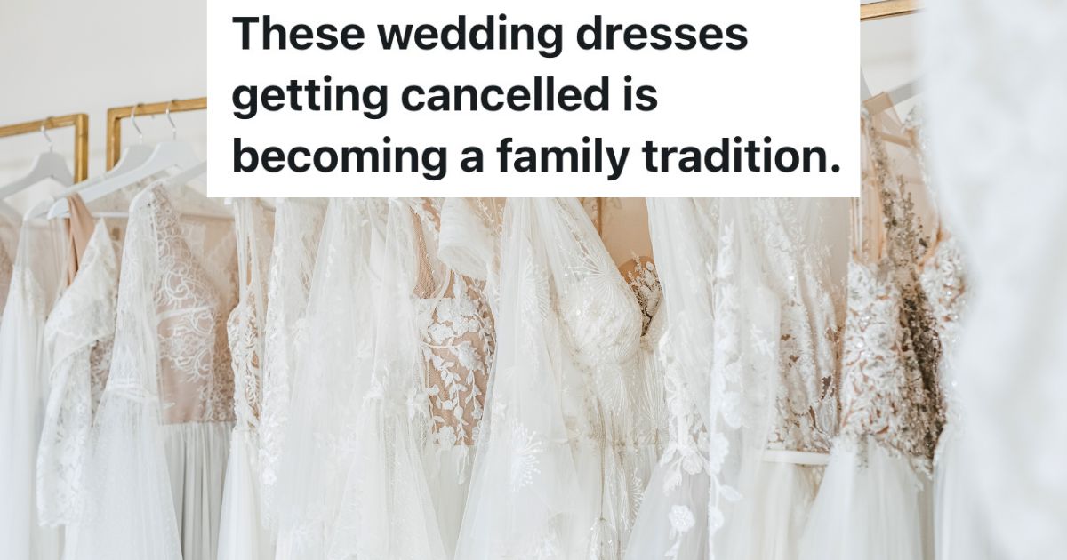 rack of wedding dresses