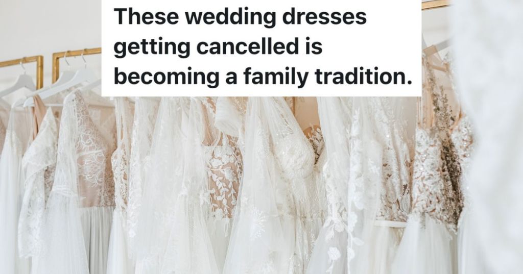 rack of wedding dresses