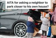 There Aren’t Enough Close Parking Spots For All Of The Townhouse Residents, But Now There Are Even Fewer Spots Since A Mailman Who Lives Further Away Insists On Parking In One