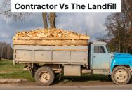 Construction Demolition Requires Contractor To Take Lots Of Treated Wood To The Landfill, But The Bin To Put The Wood In Is Really Small
