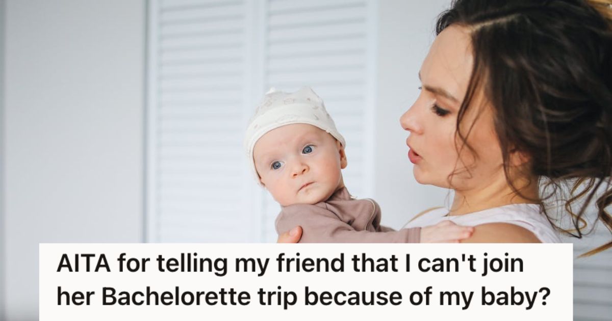 Woman holding a baby