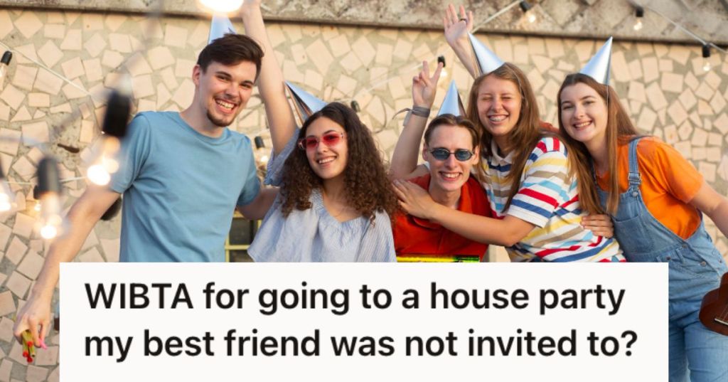 Teenagers having fun at a party