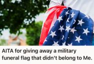 Woman Tried To Return A Military Flag To Her Ex-Boyfriend For Three Years, But Then She Gave It Away