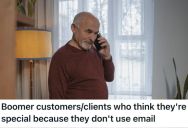 Employee Was Signing A Client Over The Phone, But The Client Refused To Provide An Email Address Because He “Doesn’t Do” Technology