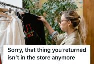 Employee Helped A Frantic Customer Search For A Jacket She Bought And Returned, But Another Customer Had Already Bought The Jacket