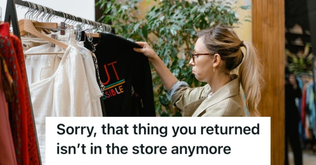 Woman shopping for a jacket in the store