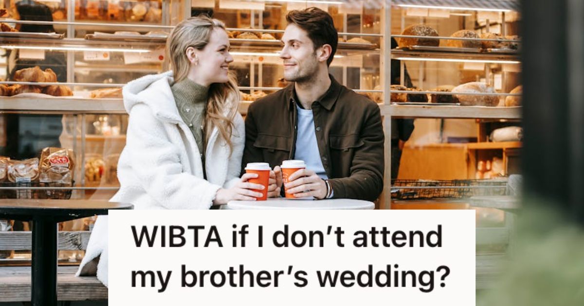 Man and woman having a coffee date