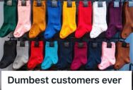 Employee Helped An Older Couple Look For Socks, But They Yelled At Him And Insisted They Didn’t Want Kids’ Socks