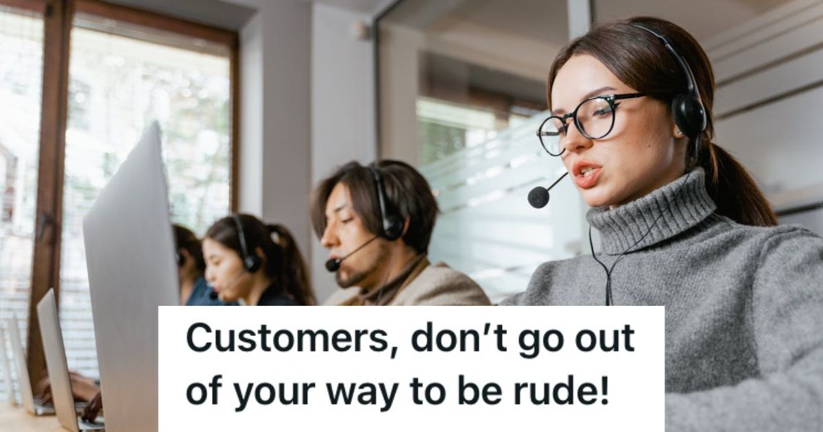 Call center employees working in the office