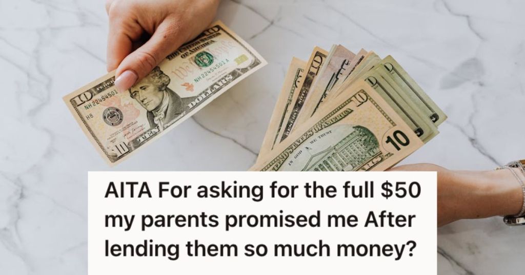 Person counting 20 dollar bills