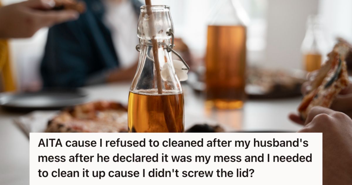 A bottle of maple syrup on the table