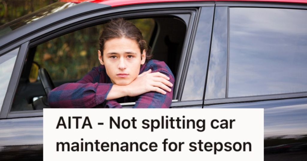 Teenager riding a car and looking out the window