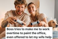 Boss Asks Employee If He Can Work Overtime To Help Paint, But He Wasn’t Expecting Such An Honest Answer