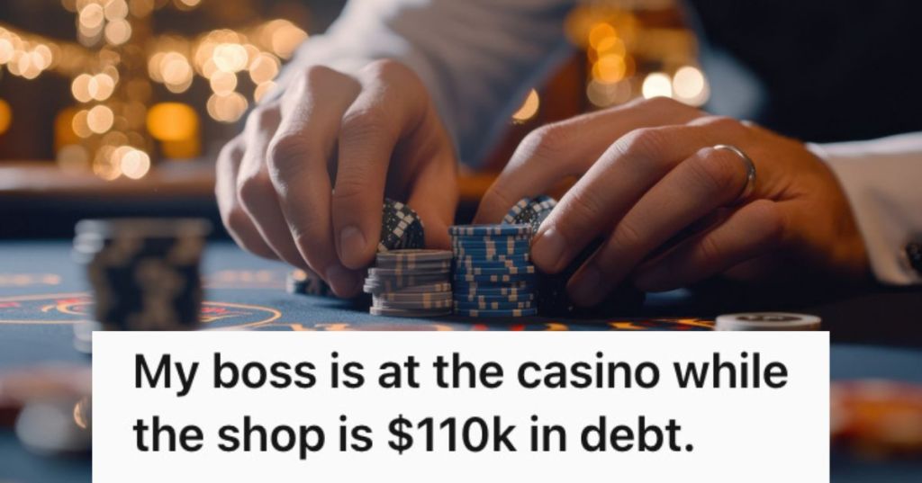 Man dealing in casino