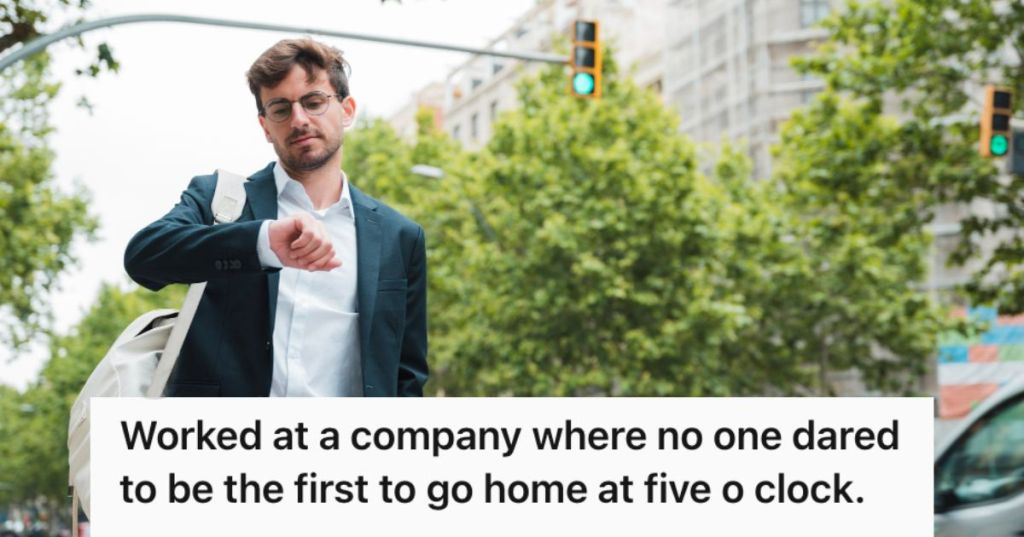 Man looking at his watch while on the road