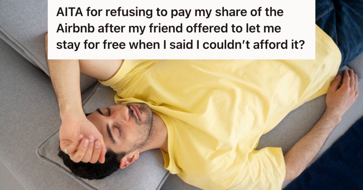 Man sleeping on the couch