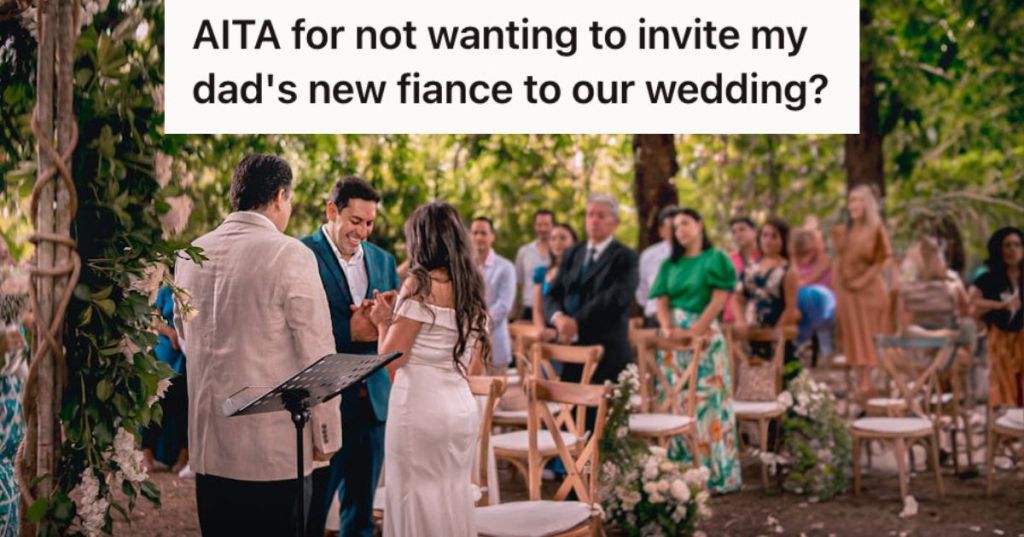 An outdoor wedding ceremony