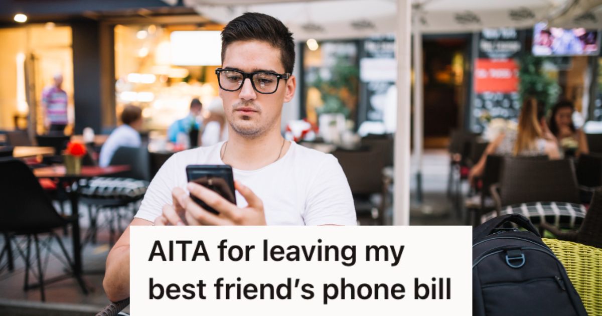 Man looking at his phone