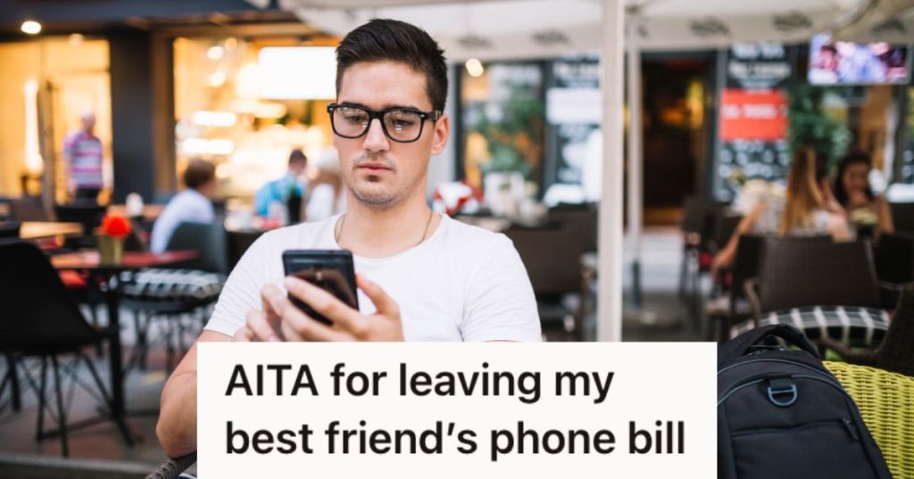 Man looking at his phone