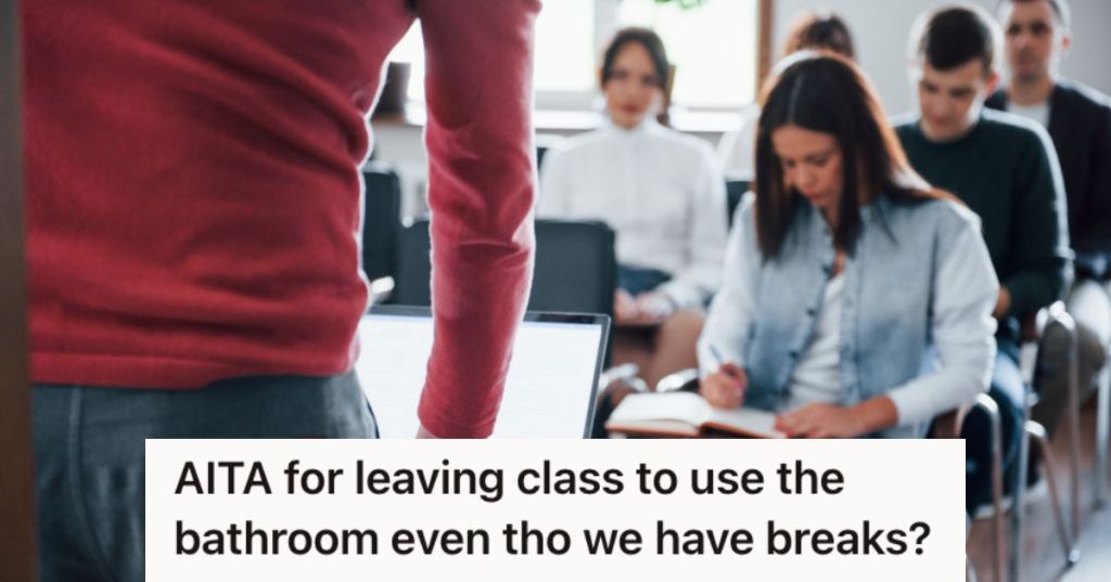 Adult students attending a lecture with an instrutor in front