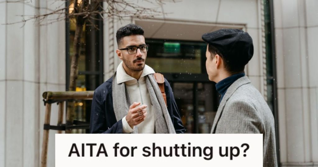 Two college men talking outdoors