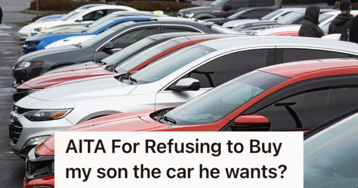 A row of cars parked on a parking lot