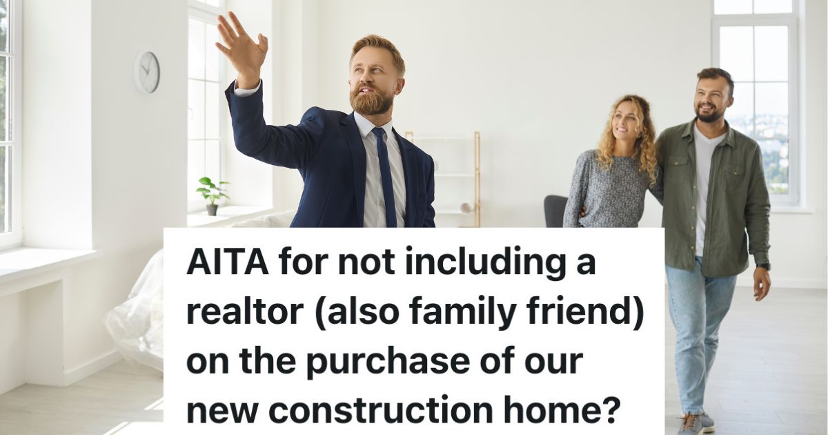 realtor showing couple a home