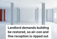Landlord Wants Tenant To Return The Space To The Way It Was, So The Tenant Rips Out The Air Conditioning