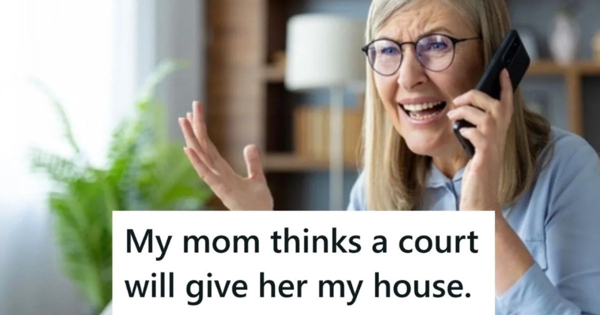 upset older woman on the phone