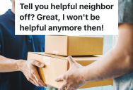 Ground Floor Resident Is Expected To Collect The Deliveries For Neighbors On Upper Floors, But He Is No Longer Willing To Do That