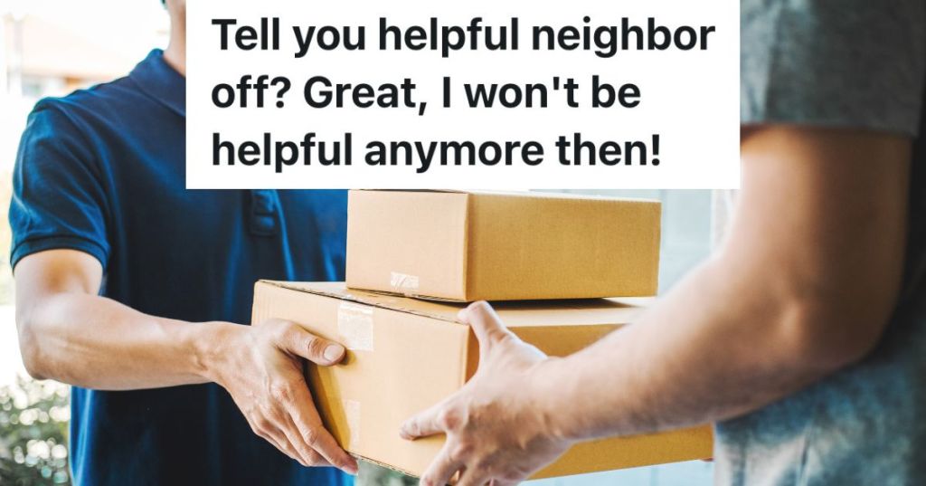 delivery man delivering boxes