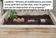 Landlord Tells Tenants To Remove All Modifications From Their Yard, But When They Do, The Landlord Takes Them To Court
