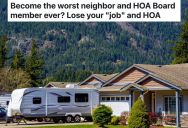 HOA Fines Homeowner For Having An RV In His Driveway, So He Hires A Lawyer While His Wife Works On Dissolving The HOA