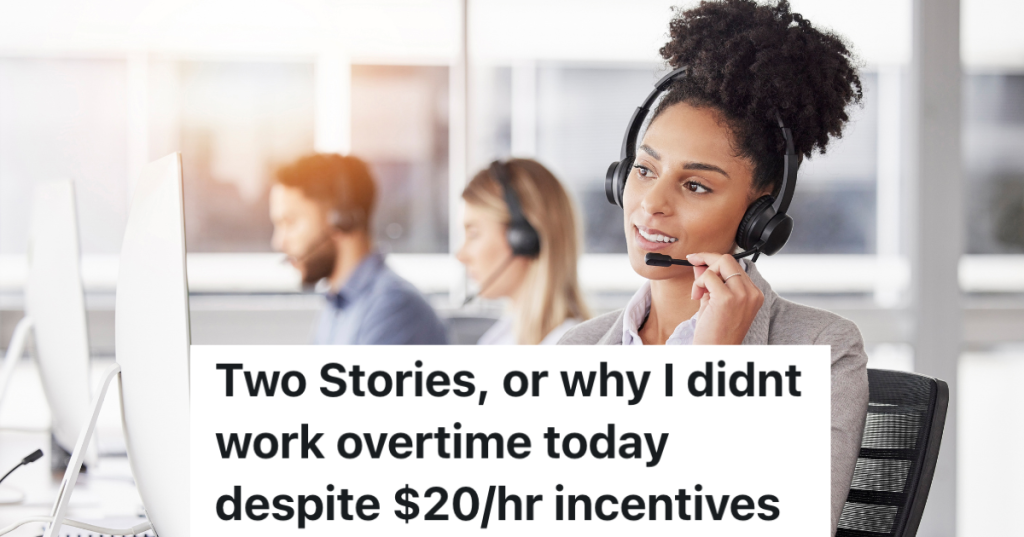 woman working at a call center